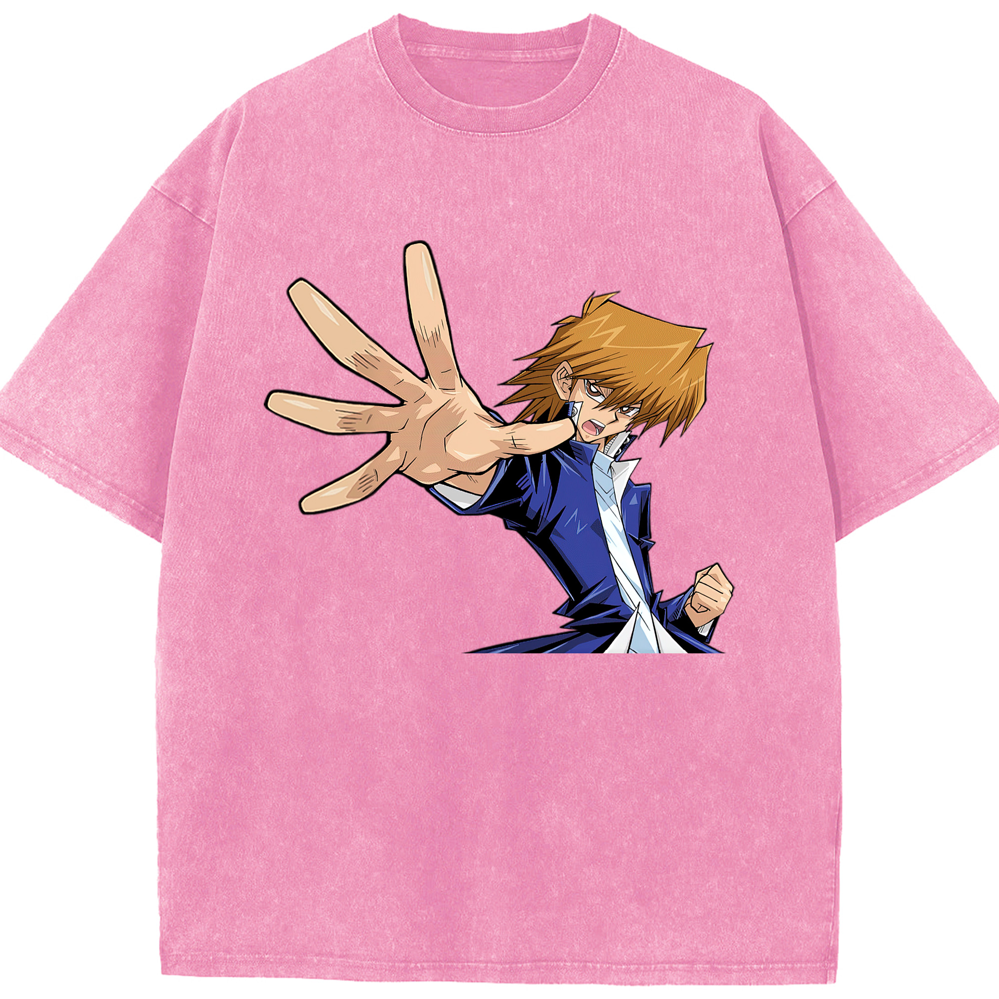 （画像用） 遊☆戯☆王 Yu-Gi-Oh! 綿100% ヴィンテージ風 半袖Tシャツ（フロントプリント）